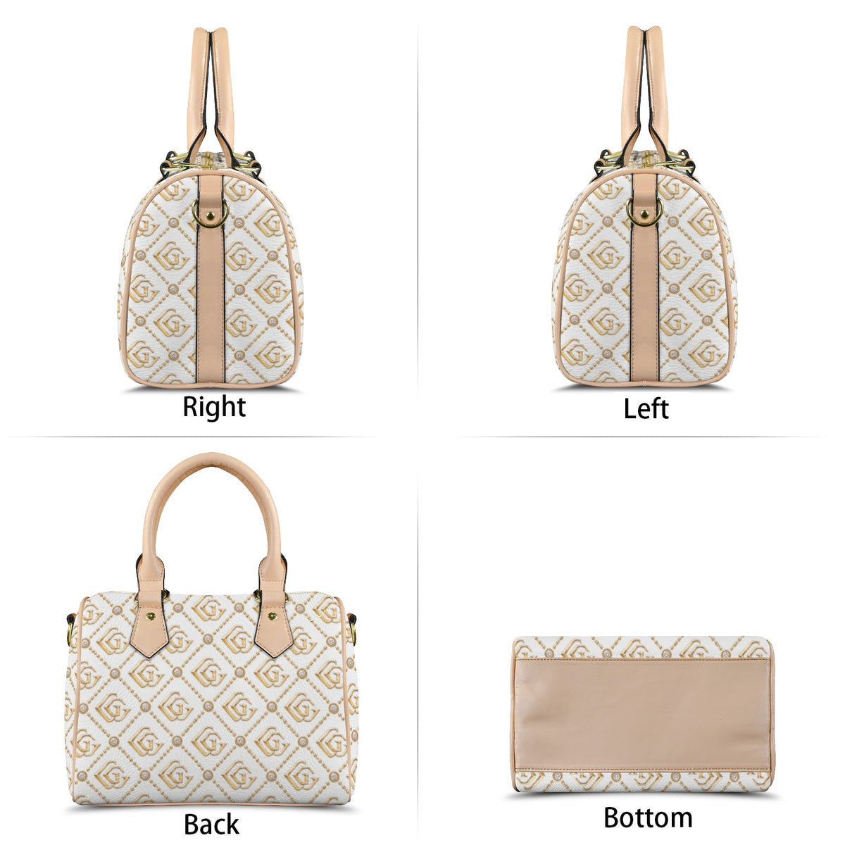 GG Tan Custom Handbag-Khaki Handle
