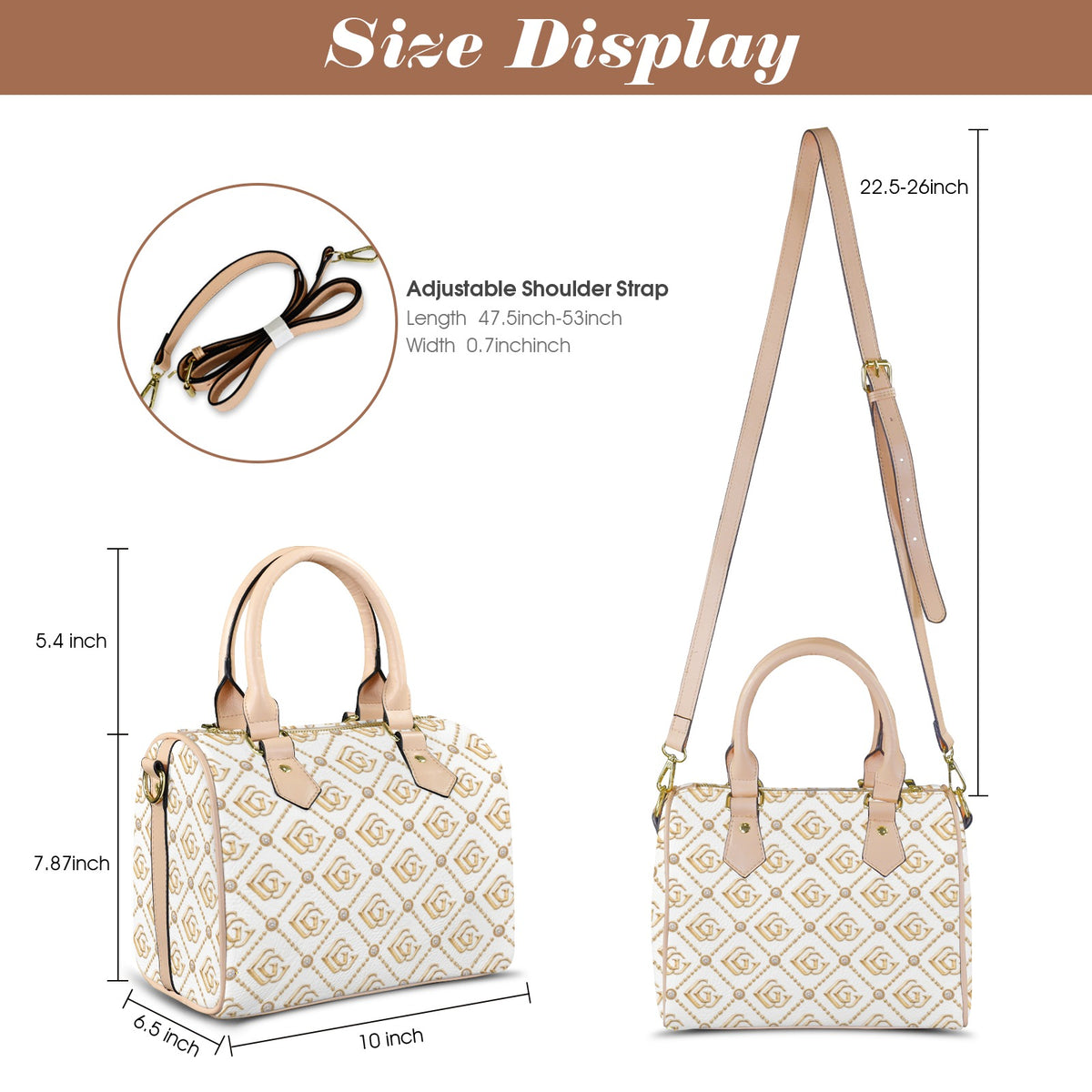 GG Tan Custom Handbag-Khaki Handle